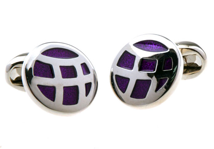  Purple Romantic Cufflinks Enamel Cufflinks Flags Wholesale & Customized  CL653139