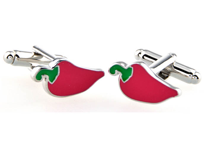 Red Hot Chili Peppers Cufflinks  Multi Color Fashion Cufflinks Enamel Cufflinks Food and Drink Wholesale & Customized  CL653175