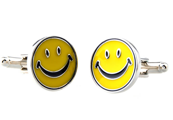 Smiling face Cufflinks  Multi Color Fashion Cufflinks Enamel Cufflinks Recreation Wholesale & Customized  CL653193