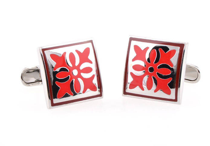 Greece pattern  Cufflinks  Red Festive Cufflinks Enamel Cufflinks Funny Wholesale & Customized  CL653944