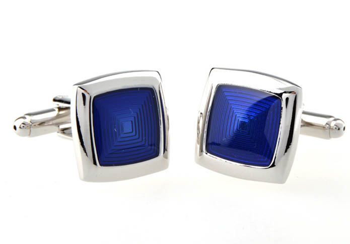  Blue Elegant Cufflinks Enamel Cufflinks Wholesale & Customized  CL654020