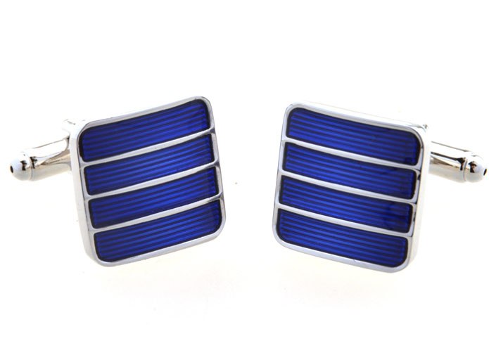 Blue Elegant Cufflinks Enamel Cufflinks Wholesale & Customized CL654804