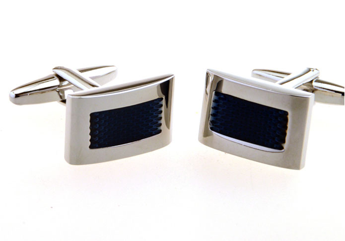 Blue Elegant Cufflinks Enamel Cufflinks Wholesale & Customized CL655080
