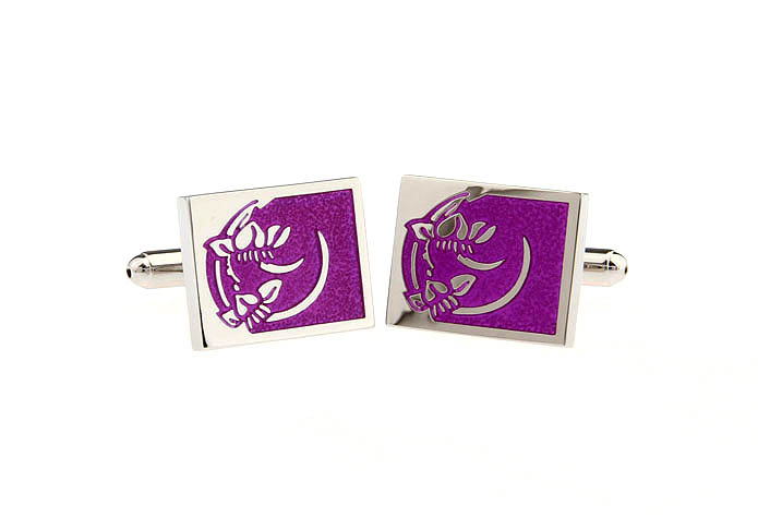  Purple Romantic Cufflinks Enamel Cufflinks Wholesale & Customized  CL662215