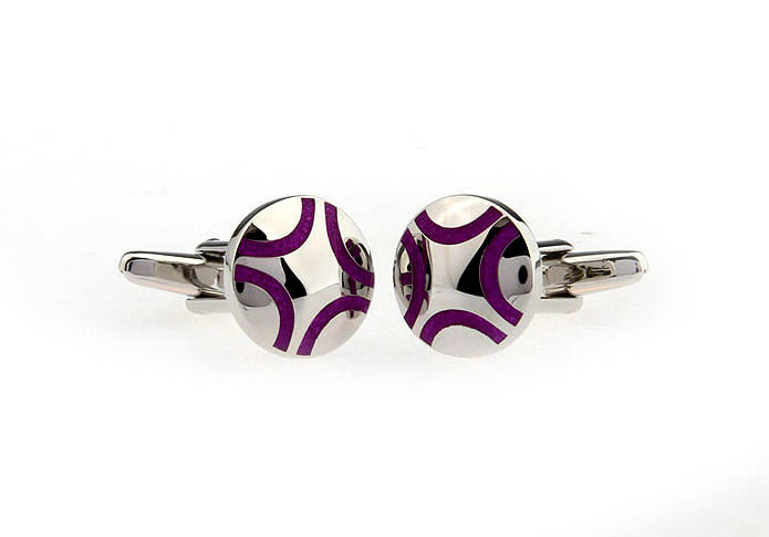  Purple Romantic Cufflinks Enamel Cufflinks Wholesale & Customized  CL662220