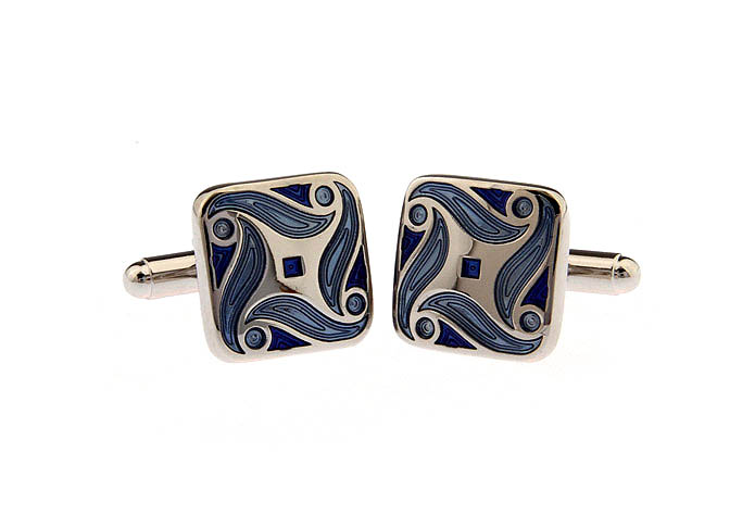  Blue Elegant Cufflinks Enamel Cufflinks Wholesale & Customized  CL662245