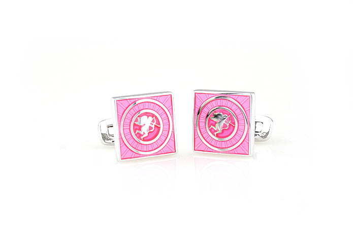  Pink Charm Cufflinks Enamel Cufflinks Wholesale & Customized  CL680850