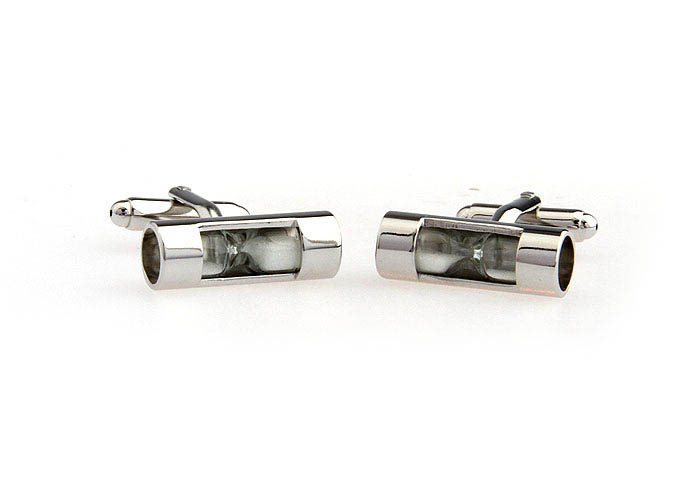 Time Hourglass Cufflinks  White Purity Cufflinks Printed Cufflinks Functional Wholesale & Customized  CL651311