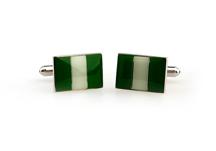 Nigeria flag Cufflinks  Multi Color Fashion Cufflinks Printed Cufflinks Flag Wholesale & Customized  CL651322