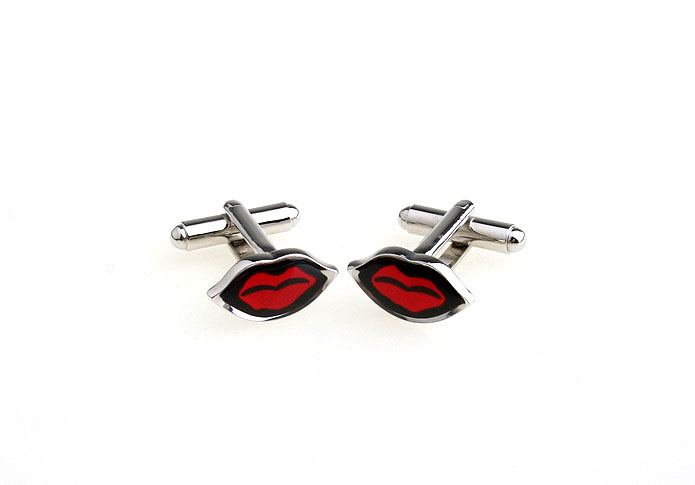 Love Kiss red lips Cufflinks  Multi Color Fashion Cufflinks Printed Cufflinks Flags Wholesale & Customized  CL651342
