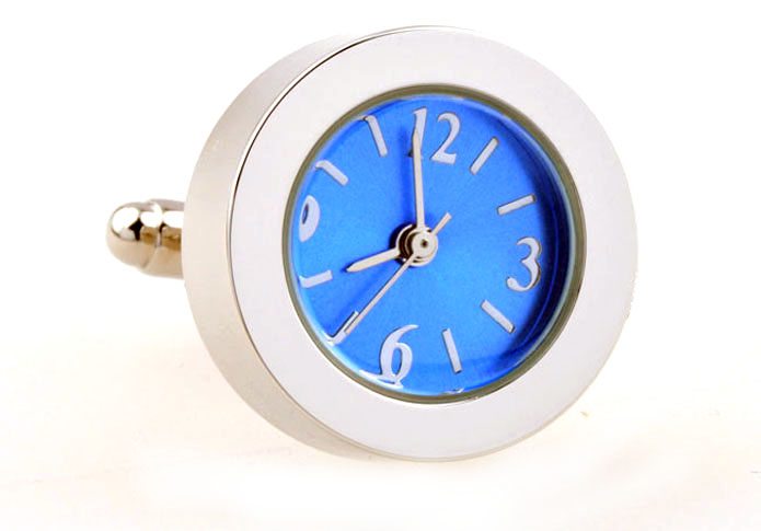 The utility of watch movement Cufflinks  Blue Elegant Cufflinks Printed Cufflinks Tools Wholesale & Customized  CL654634