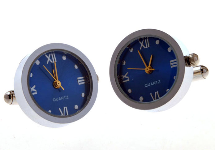 Electronic Watch Cufflinks  Blue Elegant Cufflinks Printed Cufflinks Tools Wholesale & Customized  CL655877
