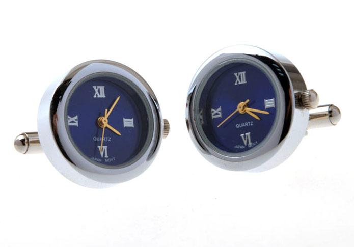Electronic Watch Cufflinks  Blue Elegant Cufflinks Printed Cufflinks Tools Wholesale & Customized  CL655883