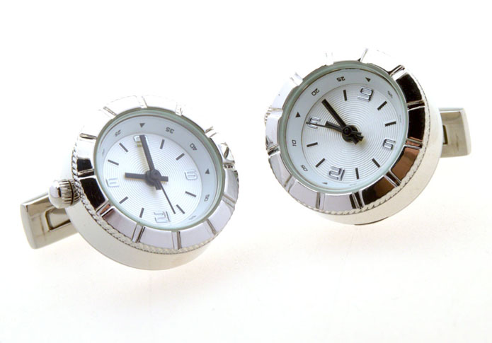 Steampunk minimum wheel vintage watch movement Cufflinks  White Purity Cufflinks Printed Cufflinks Tools Wholesale & Customized  CL656252