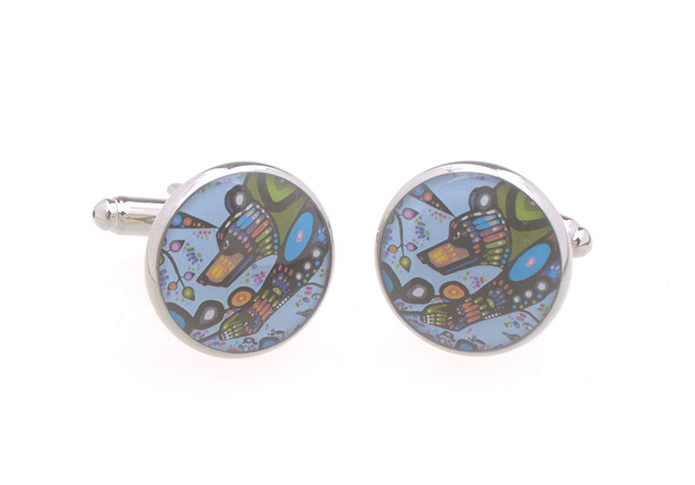  Multi Color Fashion Cufflinks Printed Cufflinks Flags Wholesale & Customized  CL657338
