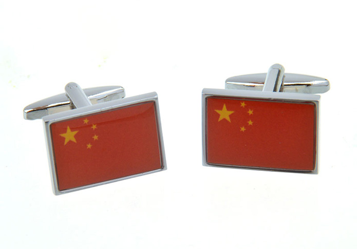  Red Festive Cufflinks Printed Cufflinks Flag Wholesale & Customized  CL657354