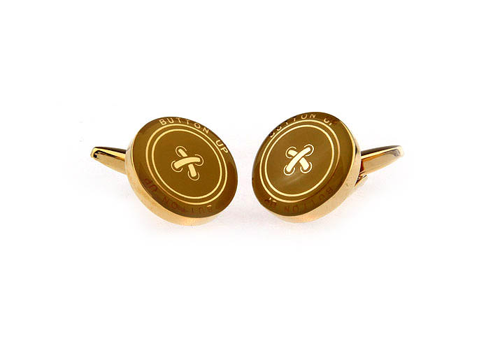 Clothing buttons Cufflinks  Gold Luxury Cufflinks Printed Cufflinks Hipster Wear Wholesale & Customized  CL662354