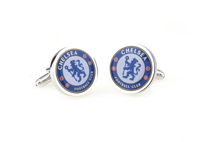Chelsea Football Club Cufflinks  Multi Color Fashion Cufflinks Printed Cufflinks Flags Wholesale & Customized  CL670912