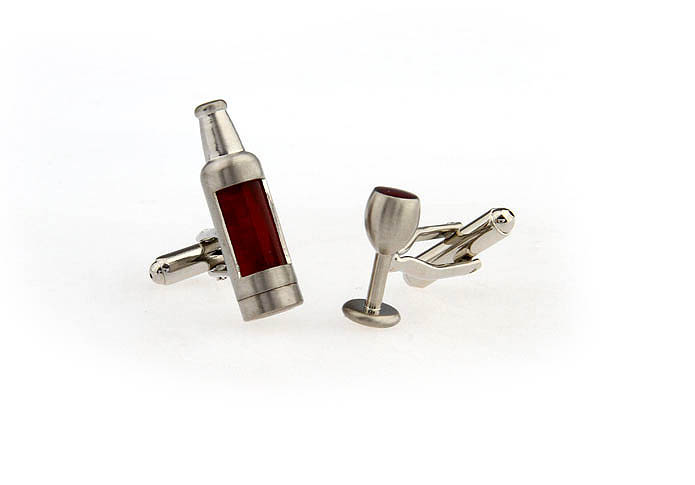 Glass bottle Cufflinks  Red Festive Cufflinks Printed Cufflinks Tools Wholesale & Customized  CL670918