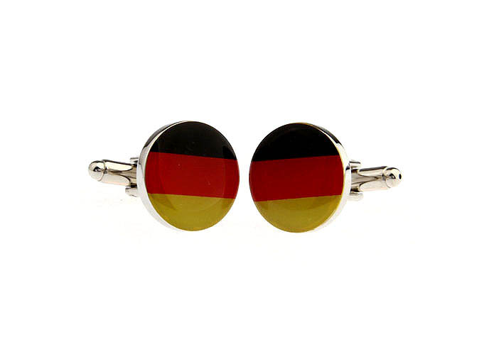 German flag Cufflinks  Multi Color Fashion Cufflinks Printed Cufflinks Flag Wholesale & Customized  CL670924
