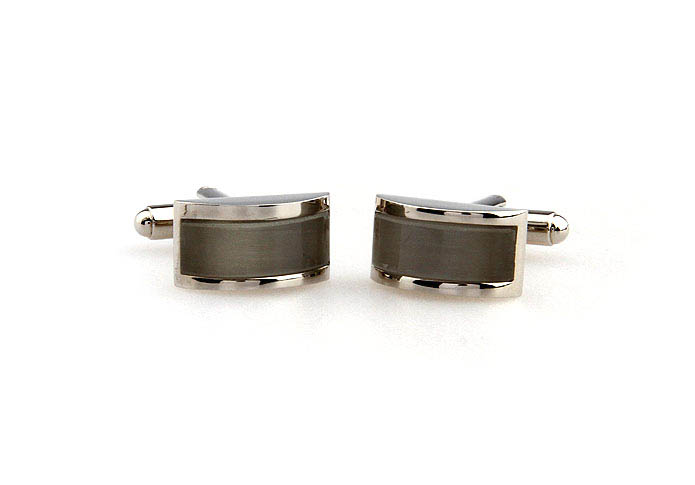  Gray Steady Cufflinks Gem Cufflinks Wholesale & Customized  CL650757
