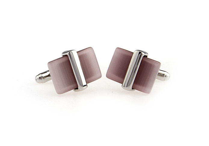  Pink Charm Cufflinks Gem Cufflinks Wholesale & Customized  CL650843