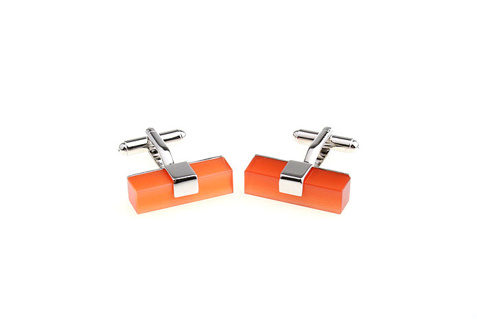  Orange Cheerful Cufflinks Gem Cufflinks Wholesale & Customized  CL651008