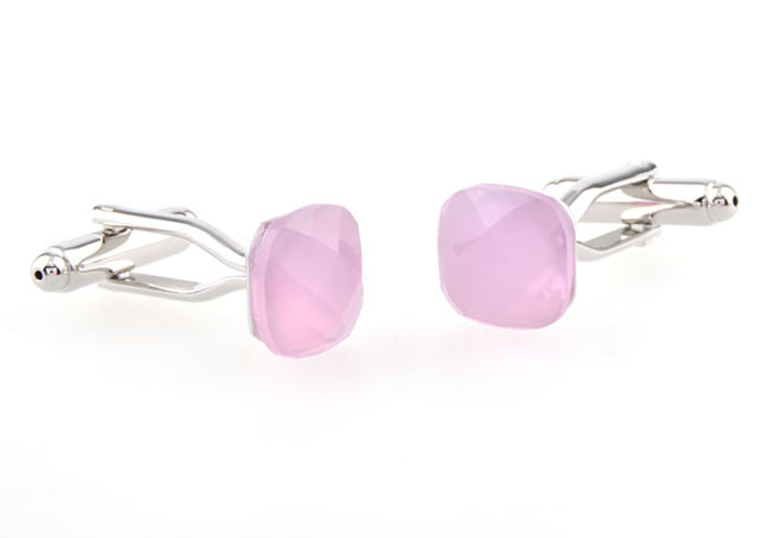  Pink Charm Cufflinks Gem Cufflinks Wholesale & Customized  CL653935