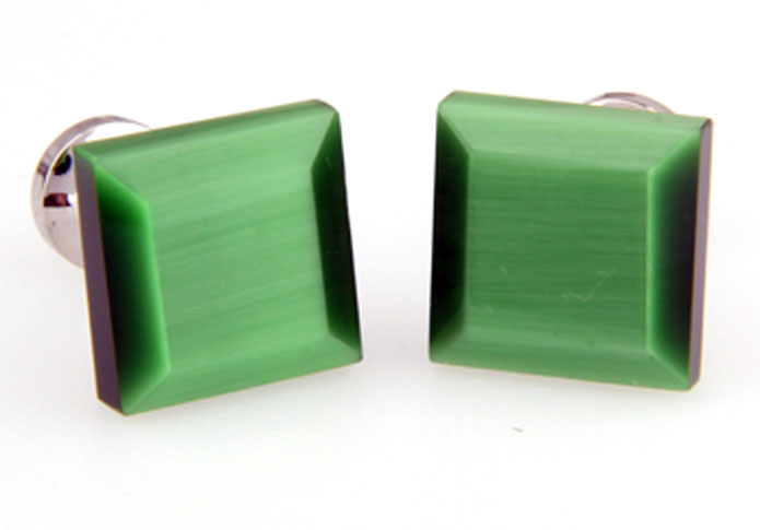 Green Intimate Cufflinks Gem Cufflinks Wholesale & Customized CL655107