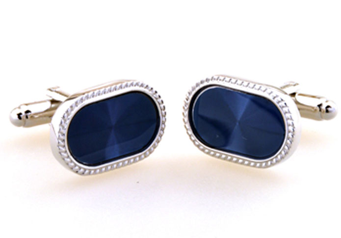 Blue Elegant Cufflinks Gem Cufflinks Wholesale & Customized CL655204