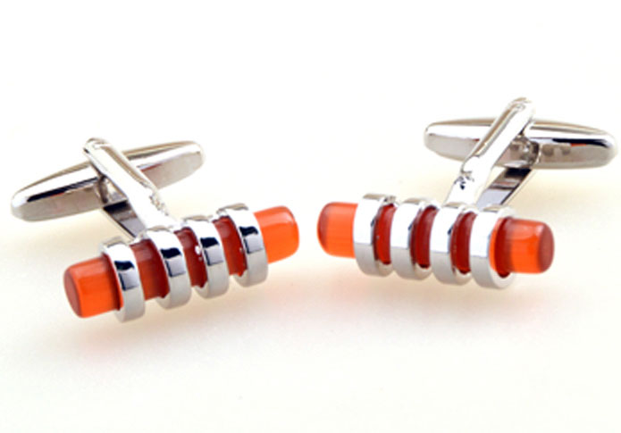 Orange Cheerful Cufflinks Gem Cufflinks Wholesale & Customized CL655287