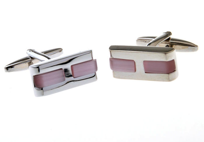  Pink Charm Cufflinks Gem Cufflinks Wholesale & Customized  CL655655