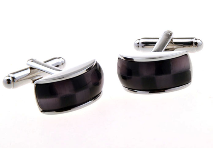  Black Classic Cufflinks Gem Cufflinks Wholesale & Customized  CL655938