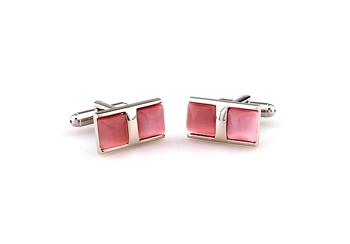  Pink Charm Cufflinks Gem Cufflinks Wholesale & Customized  CL660083