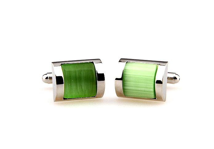  Green Intimate Cufflinks Gem Cufflinks Wholesale & Customized  CL660363
