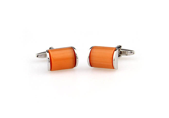  Orange Cheerful Cufflinks Gem Cufflinks Wholesale & Customized  CL660777