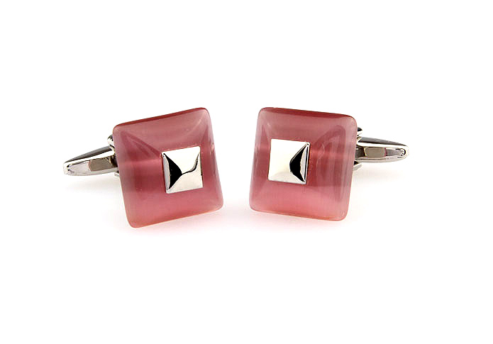  Pink Charm Cufflinks Gem Cufflinks Wholesale & Customized  CL660976