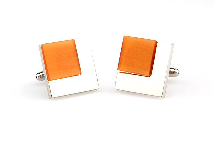  Orange Cheerful Cufflinks Gem Cufflinks Wholesale & Customized  CL661313