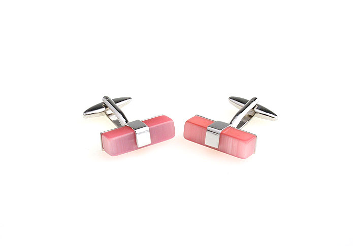  Pink Charm Cufflinks Gem Cufflinks Wholesale & Customized  CL670719