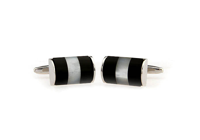  Black White Cufflinks Gem Cufflinks Wholesale & Customized  CL670759