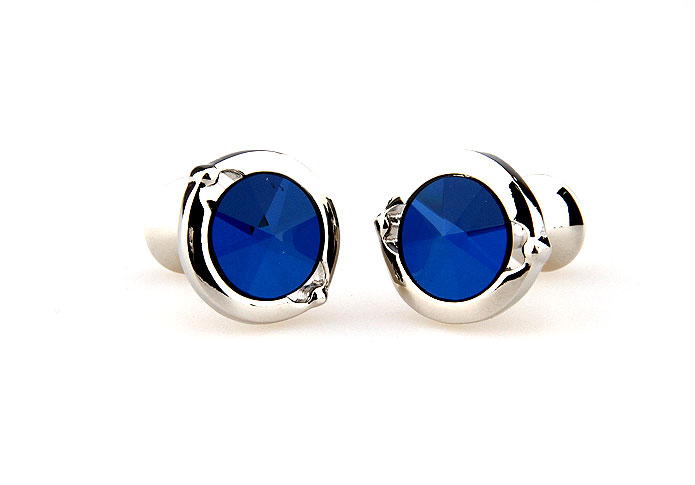  Blue Elegant Cufflinks Glass Cufflinks Wholesale & Customized  CL661913
