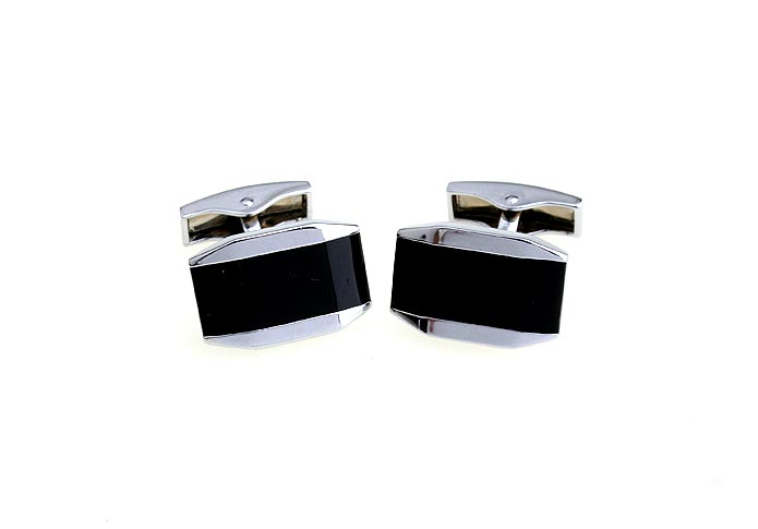  Black Classic Cufflinks Onyx Cufflinks Wholesale & Customized  CL640972