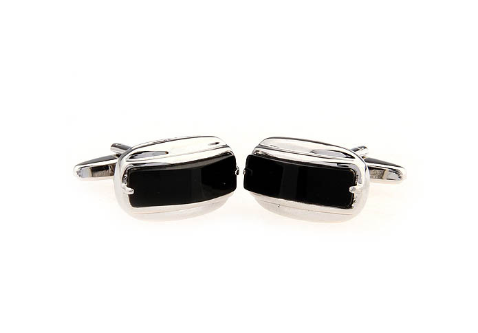  Black Classic Cufflinks Onyx Cufflinks Wholesale & Customized  CL651893