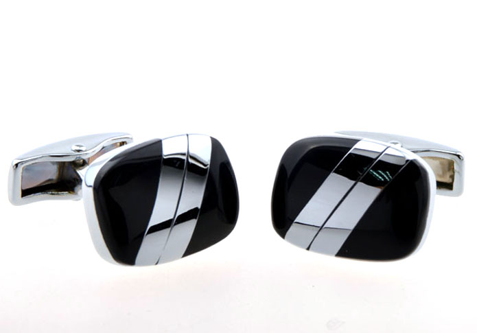  Black Classic Cufflinks Onyx Cufflinks Wholesale & Customized  CL654314