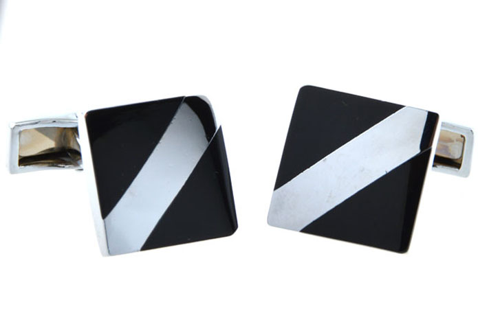  Black Classic Cufflinks Onyx Cufflinks Wholesale & Customized  CL654330
