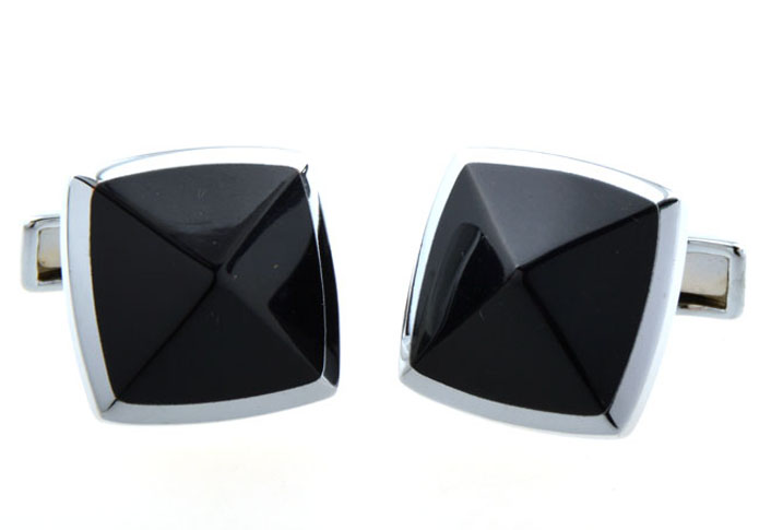  Black Classic Cufflinks Onyx Cufflinks Wholesale & Customized  CL654349