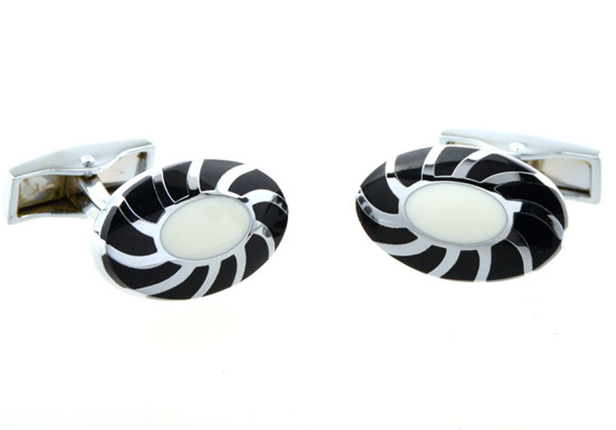  Black White Cufflinks Onyx Cufflinks Wholesale & Customized  CL654355