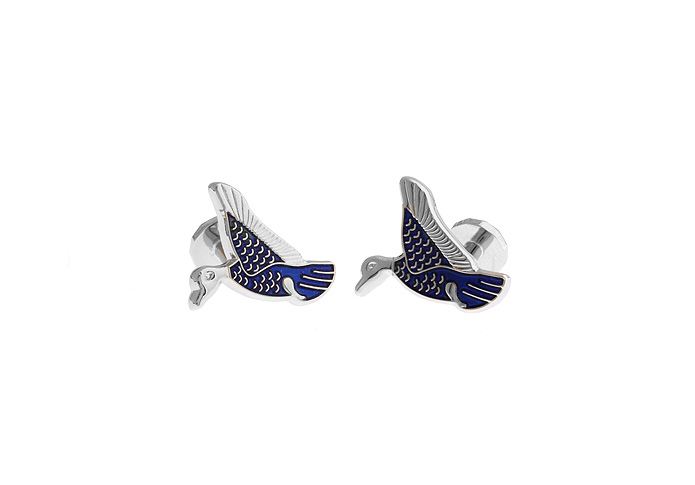 Kingfisher Cufflinks  Blue Elegant Cufflinks Paint Cufflinks Animal Wholesale & Customized  CL610792