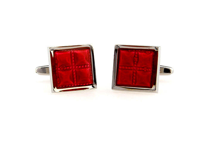 Valentine's Day Gift Cufflinks  Red Festive Cufflinks Paint Cufflinks Wholesale & Customized  CL651423
