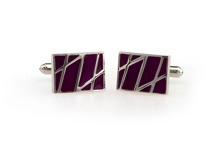  Purple Romantic Cufflinks Paint Cufflinks Wholesale & Customized  CL651494